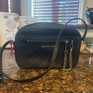 Michael Kors Black Logo Crossbody Bag